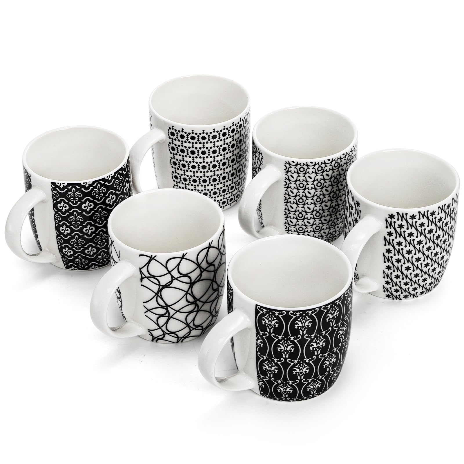 Okllen tazas modernas para leche o chocolate caliente en casa.