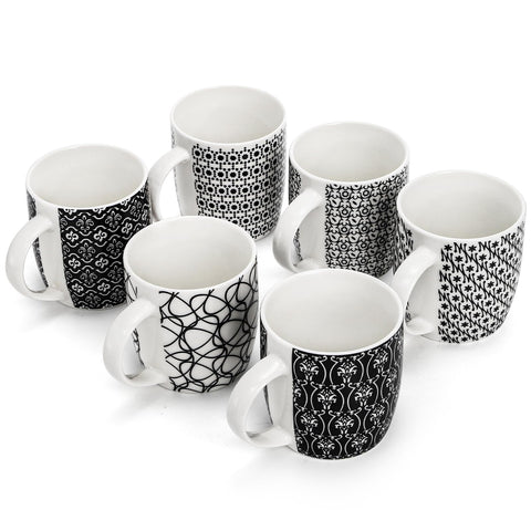 Okllen tazas modernas para leche o chocolate caliente en casa.