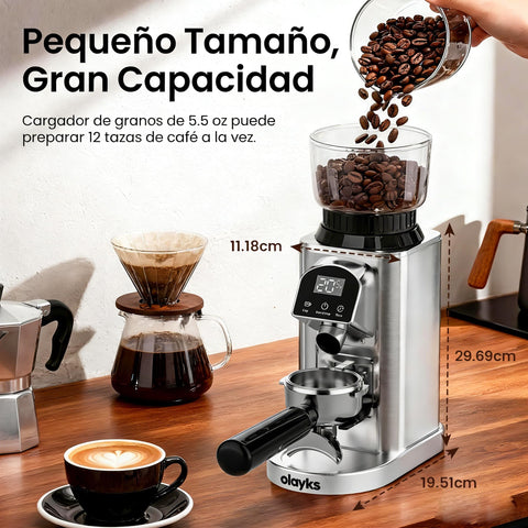 Olayks acceso para portafiltros 50–58 mm para espresso de calidad en casa