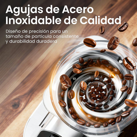 Olayks ajustes de molienda 48 para espresso fino o filtrado grueso