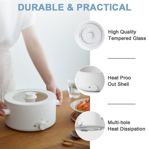 Olayks cordón desmontable facilita guardar y trasladar la olla eléctrica.