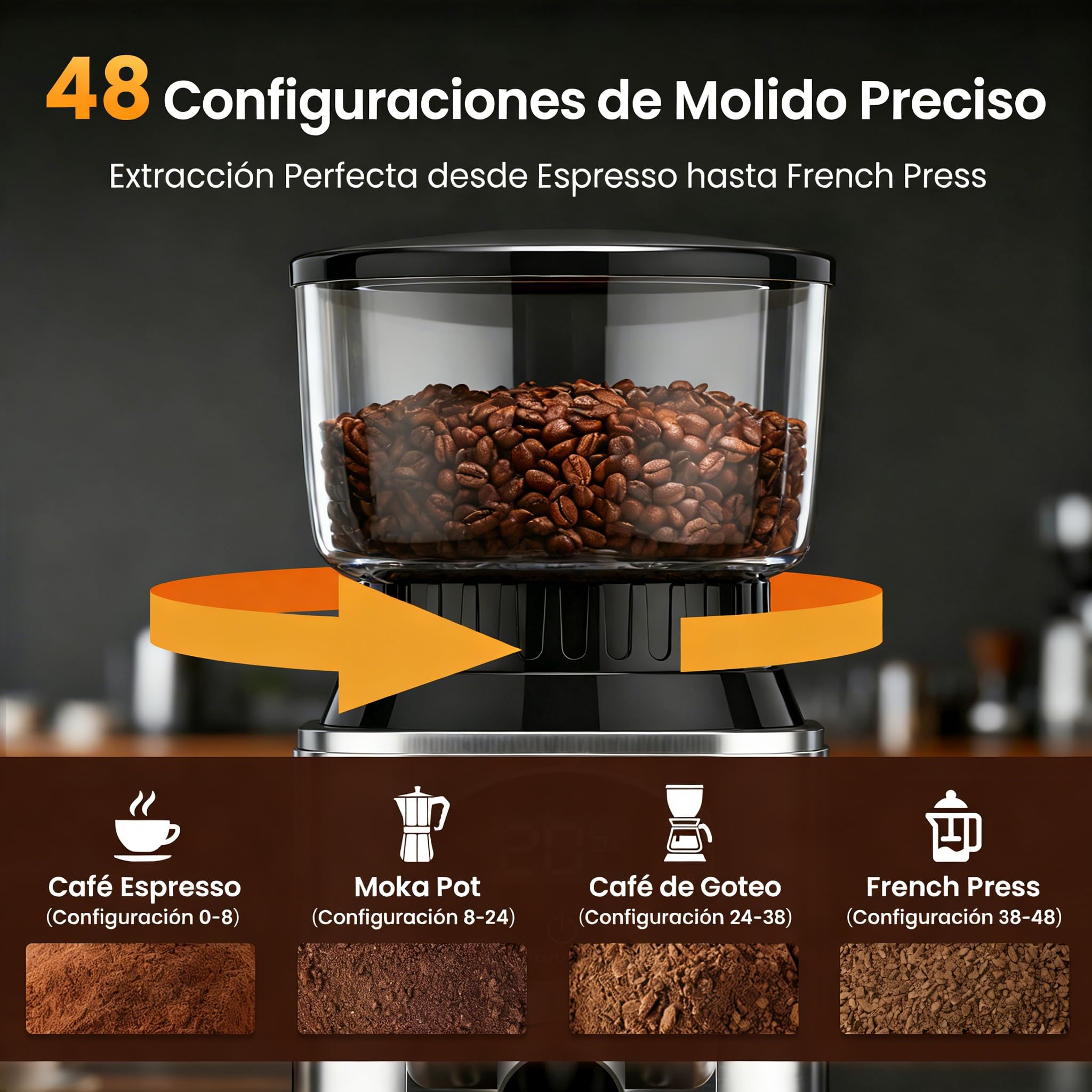 Olayks panel táctil con iluminación para dosis consistentes y manejo sencillo