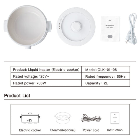 Olayks set regalo olla eléctrica ideal para estudiantes.
