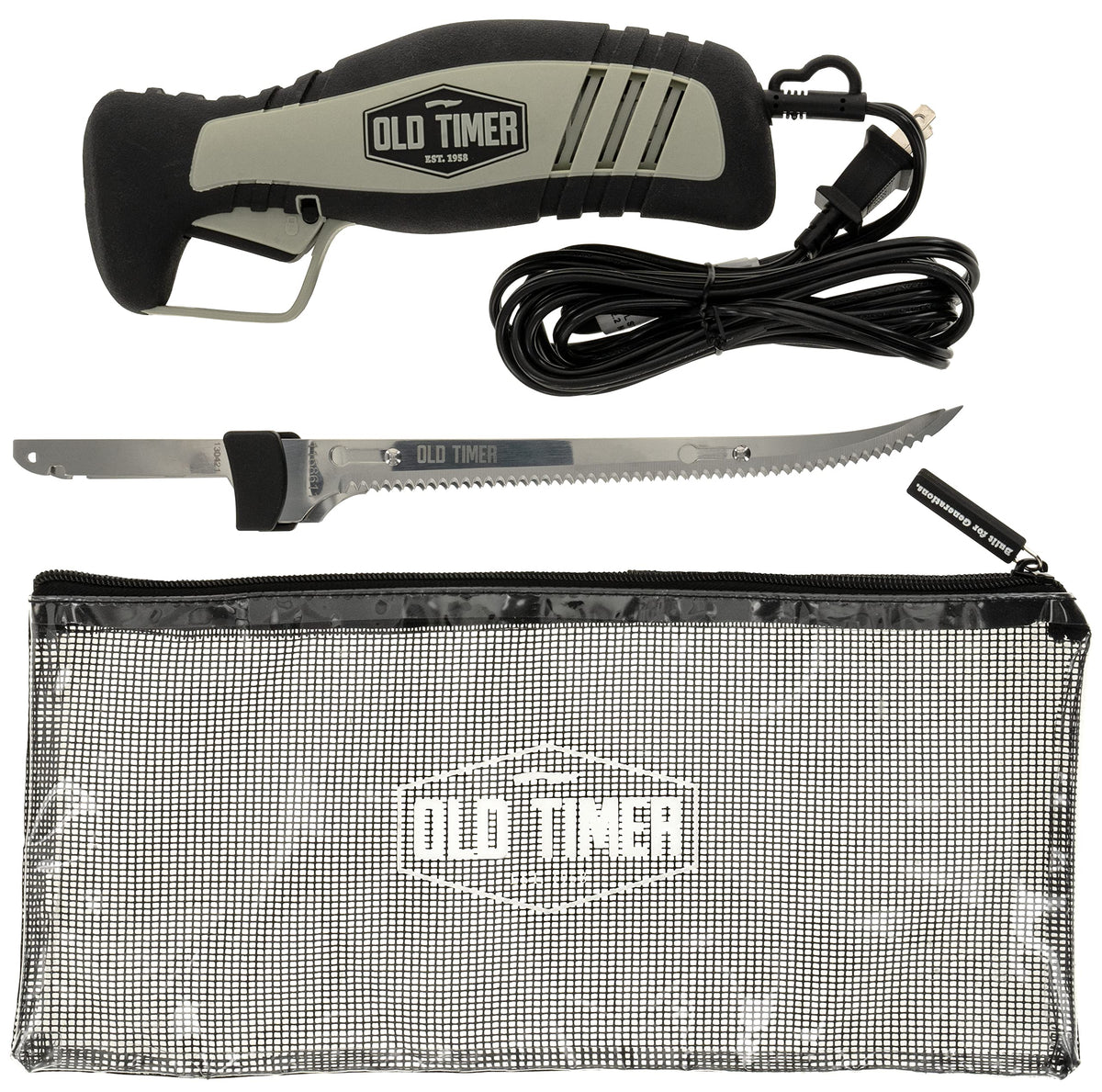 Cuchillo electrico Old Timer para filetear con hoja de 8 pulgadas y precision