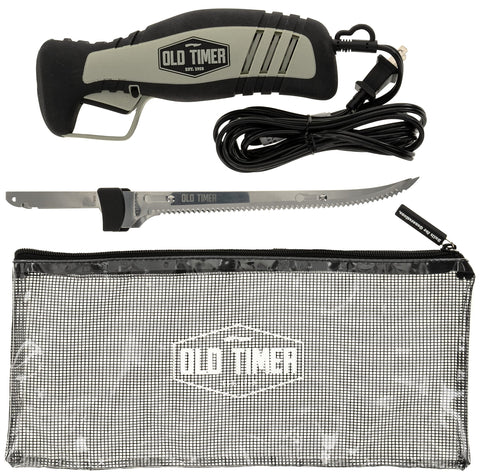 Cuchillo electrico Old Timer para filetear con hoja de 8 pulgadas y precision