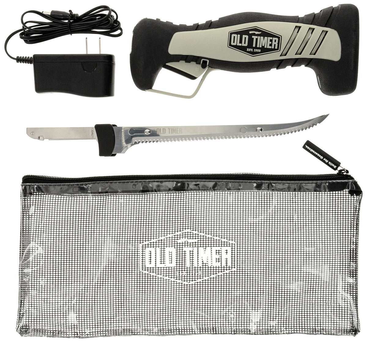 Old Timer cuchillo electrico inalambrico para pesca facilita filetear pescado
