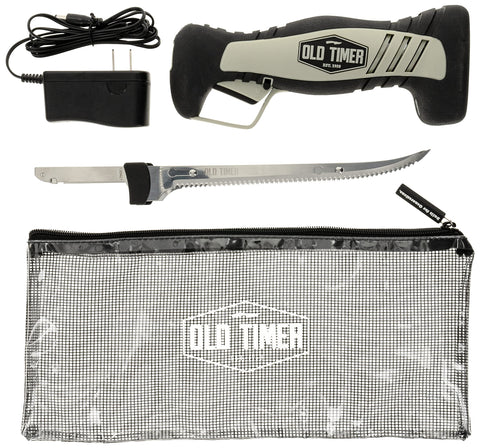 Old Timer cuchillo electrico inalambrico para pesca facilita filetear pescado