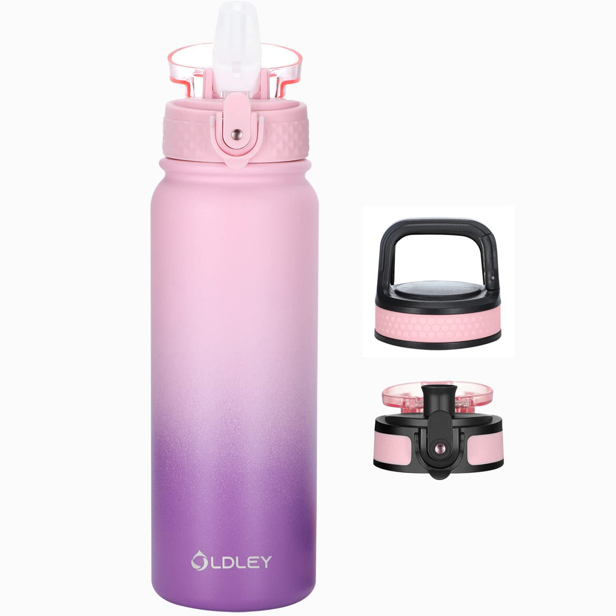 Botella OLDLEY con aislamiento doble de 20 oz para bebidas frías o calientes durante todo el día.