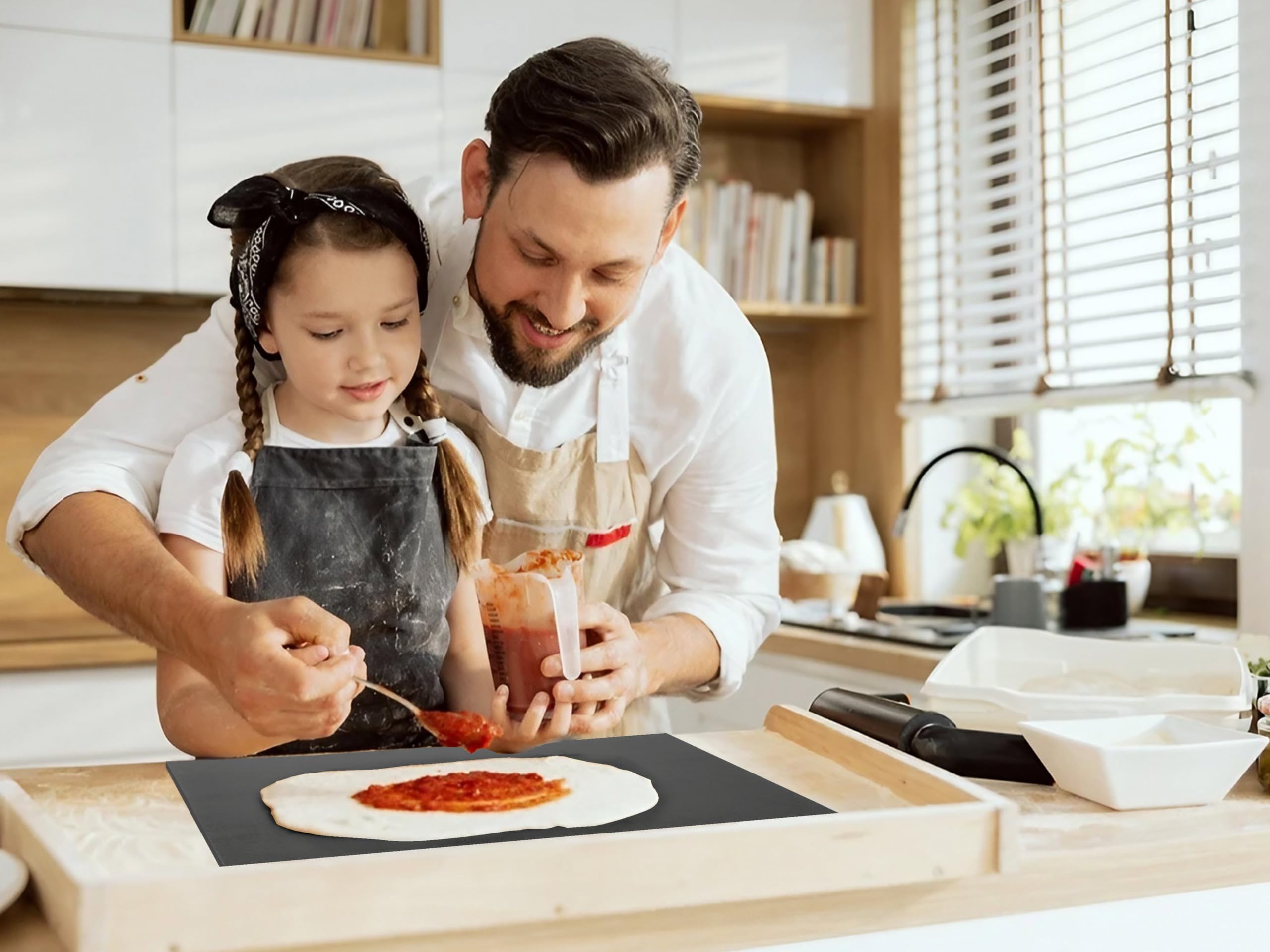 OLEEK – uso multifuncional para hornear pan y pizzas en una bandeja.