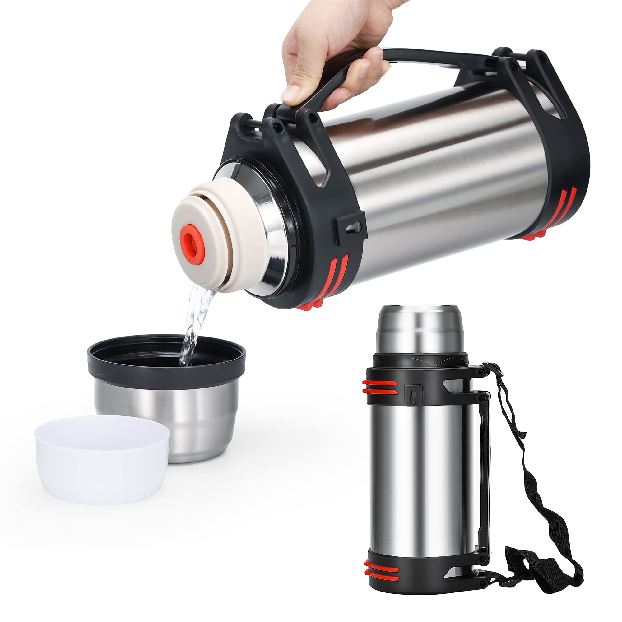 Olerd-termo acero inoxidable 101oz sin BPA, seguridad para bebidas calientes y frías