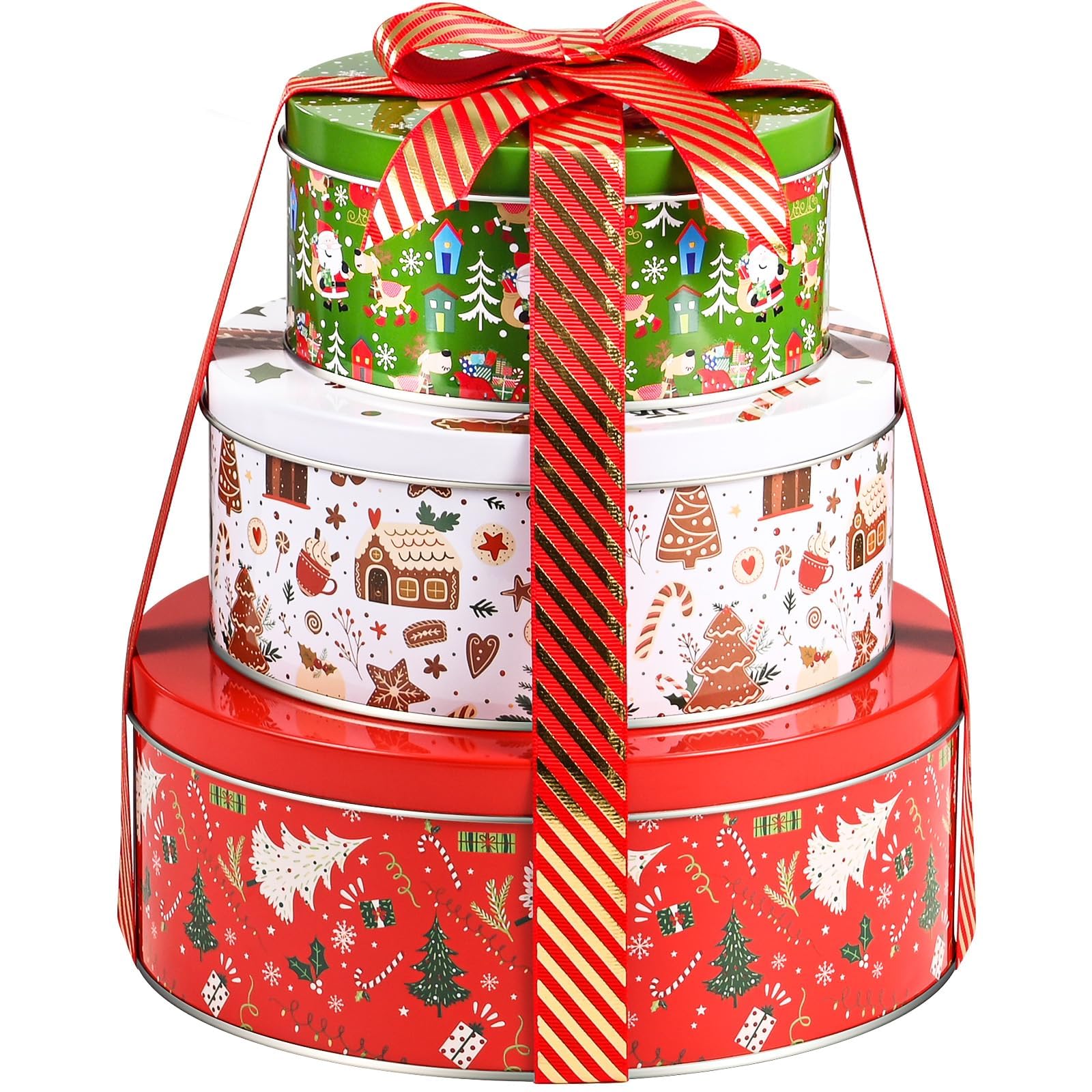 Olgaa caja galletas navidad con hombre de jengibre, ideal para almacenar galletas crujientes.