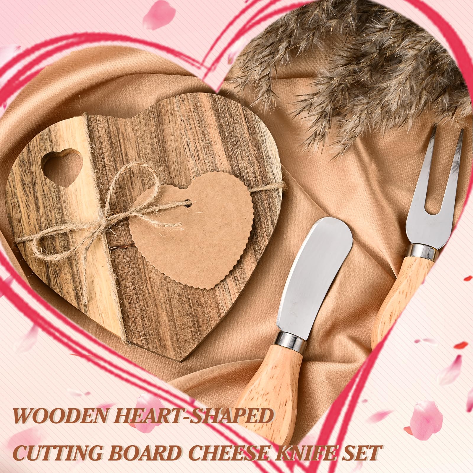 Tenedores Olgaa para queso en diseño corazón, porciones elegantes.