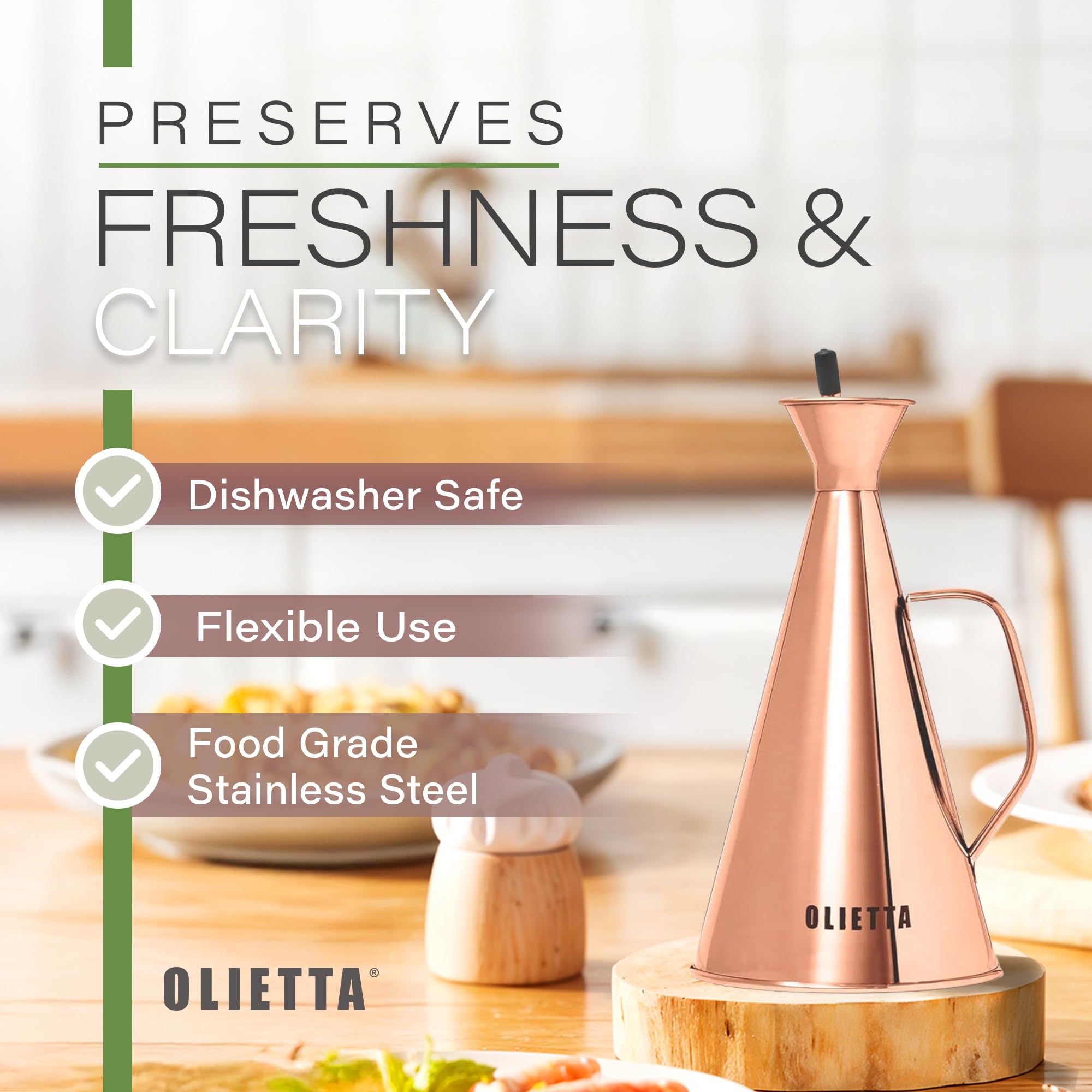 Olietta acabado elegante para la mesa y la cocina
