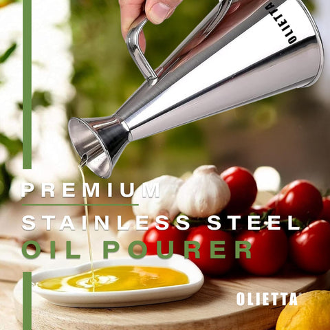 Olietta dispensador con tapa hermética, ideal para mantener aceites frescos
