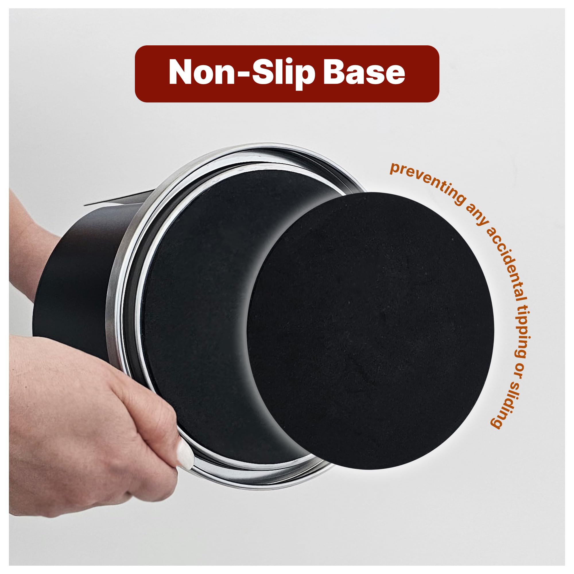 OLIXAN porta papel toalla espiral negro con superficie lisa para fácil limpieza.
