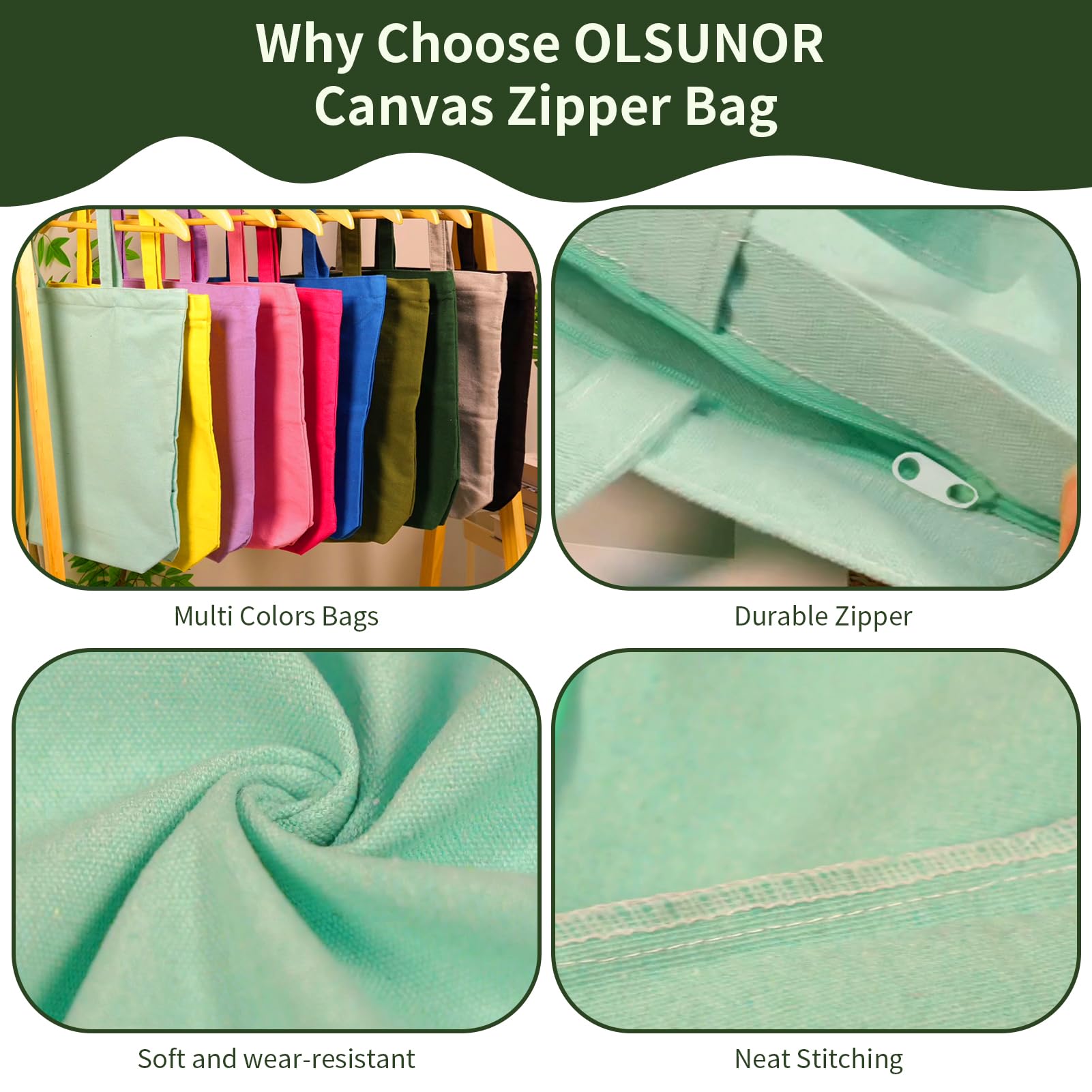 Bolsa para sublimación y personalización DIY de OLSUNOR.