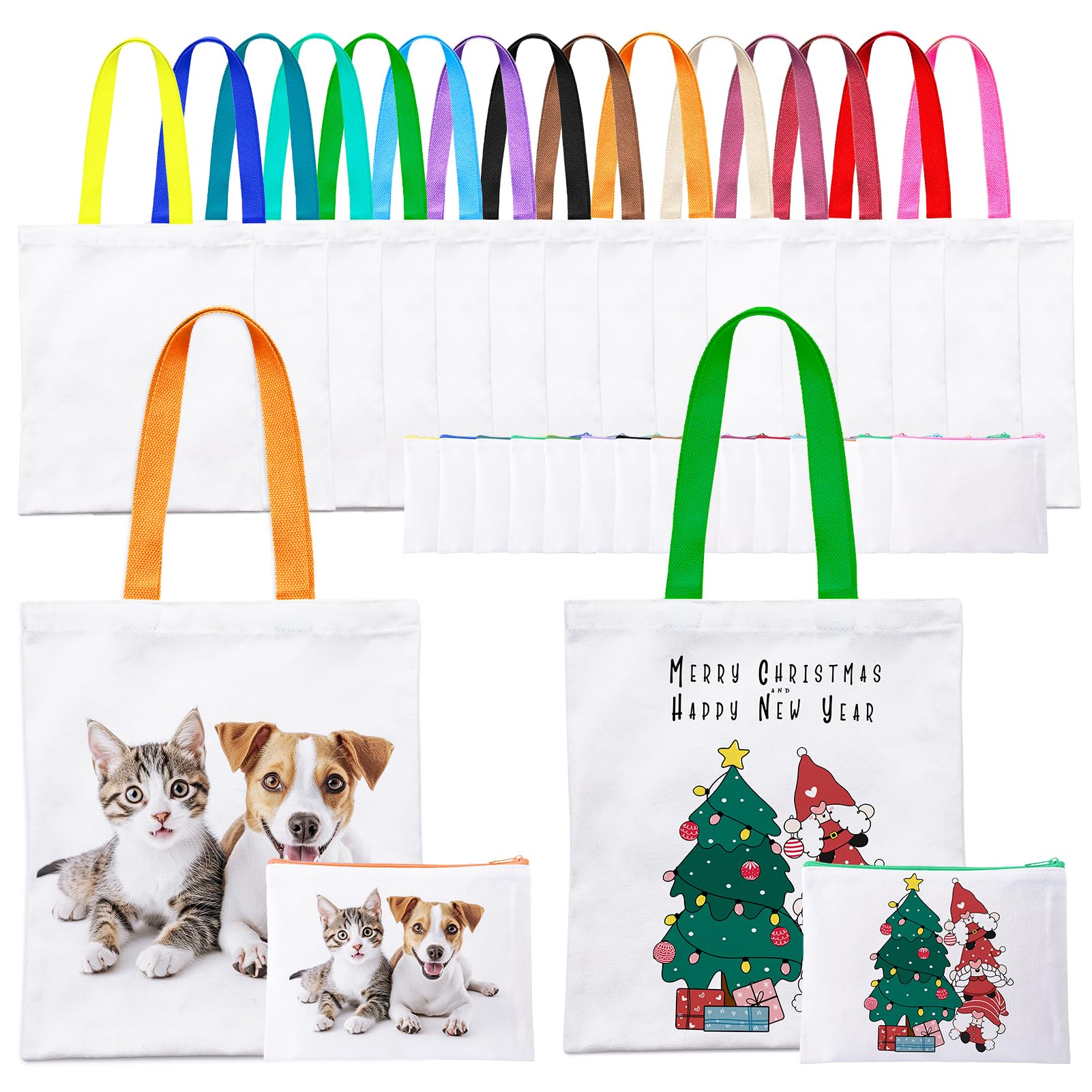 OLSUNOR bolsa tote de canvas lista para sublimación y personalización.