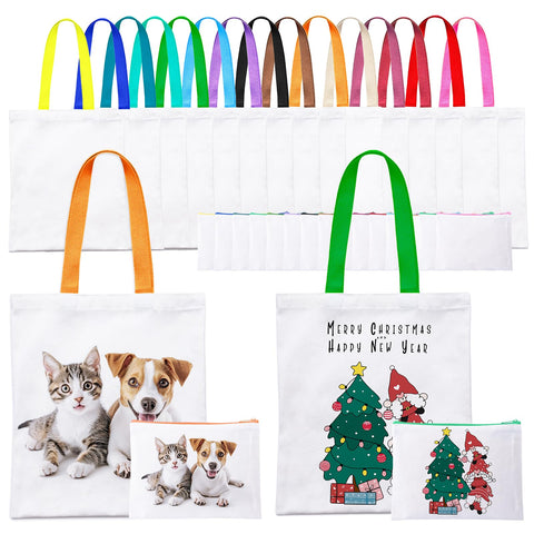 OLSUNOR bolsa tote de canvas lista para sublimación y personalización.