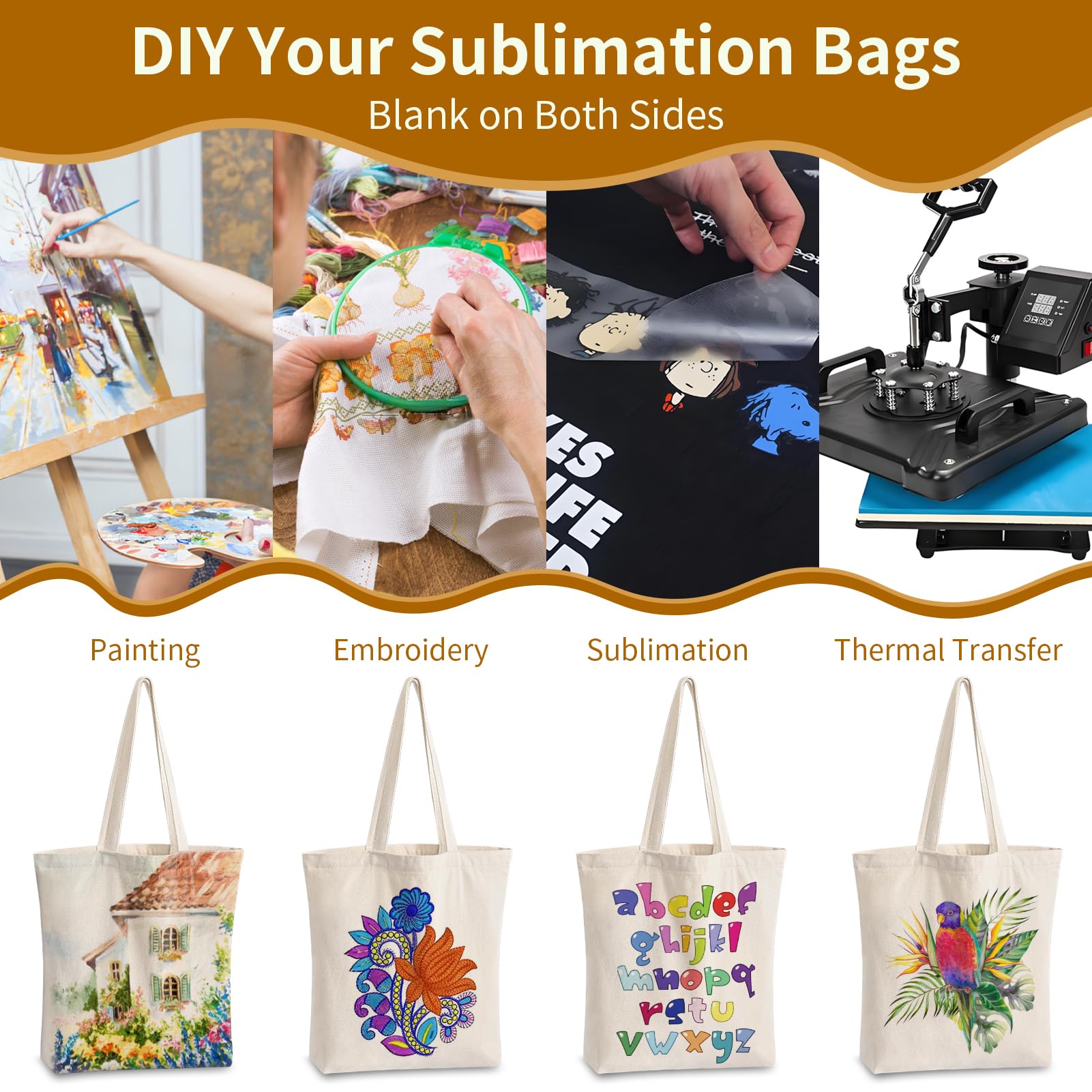 Bolsas durables de lona OLSUNOR para uso diario.