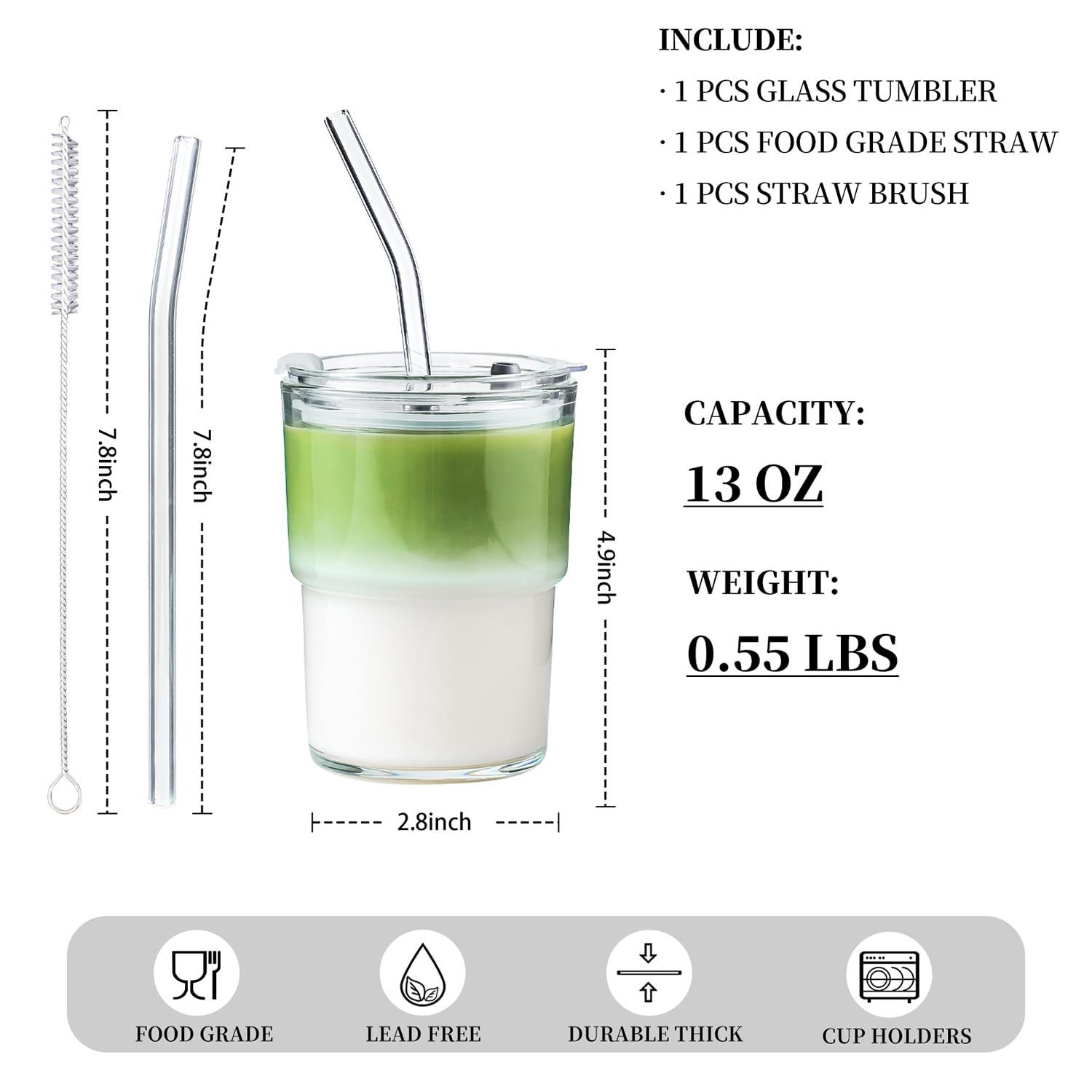 Olvini vaso compacto apilable, ahorro de espacio en la cocina.