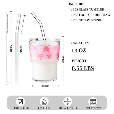 Olvini vaso transparente con tapa, perfecto para café helado.