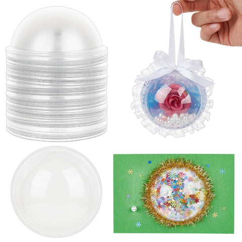 OLYCRAFT domo transparente para dulces, 8,9 cm, ideal para regalos.