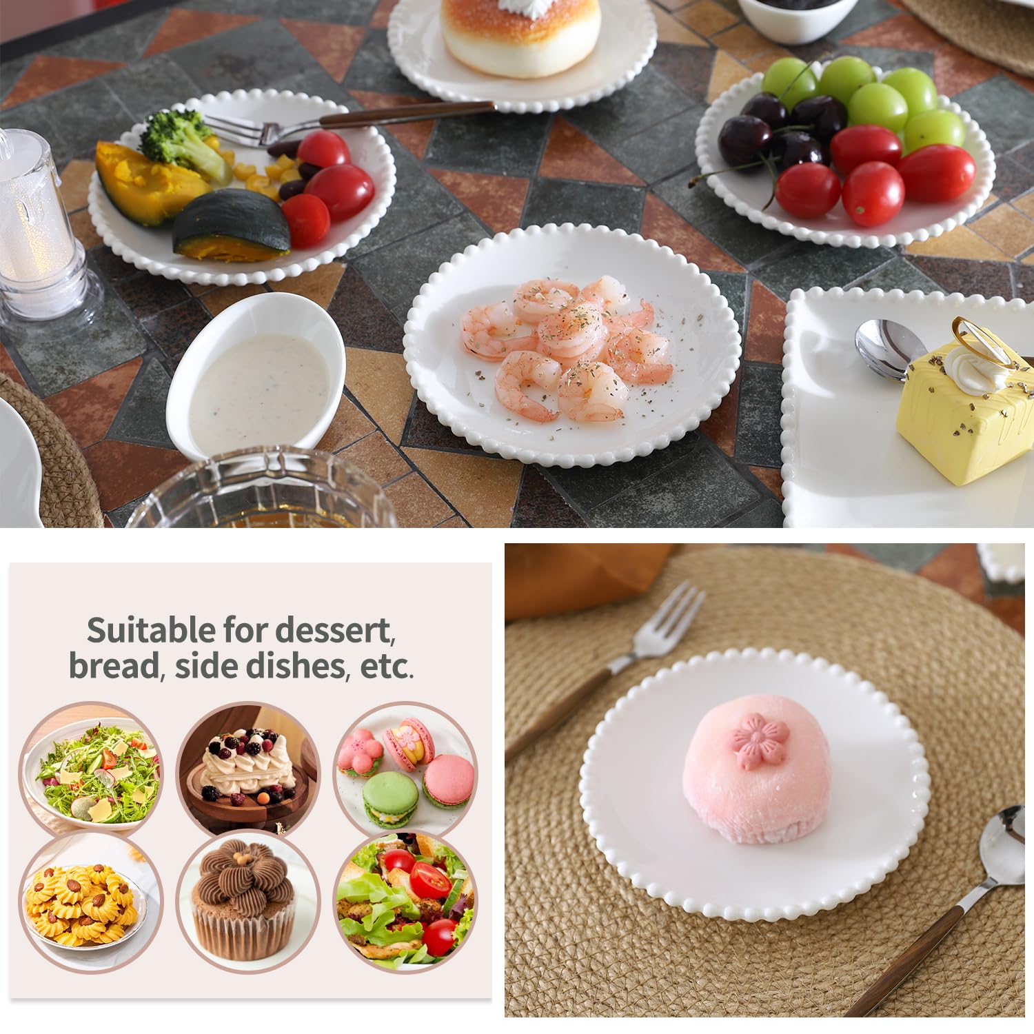 OMAYKEY plato multiuso para postres y ensaladas