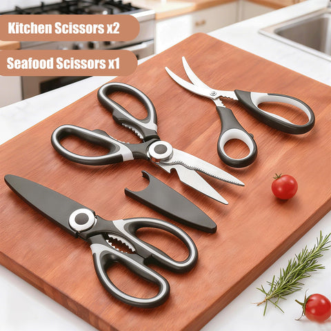 OMDAR tijeras cocina corte carne, afilado que facilita trocear