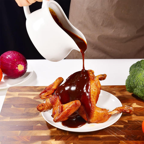 Omesata jarra salsa limpieza facil, contorno suave para lavado sencillo.