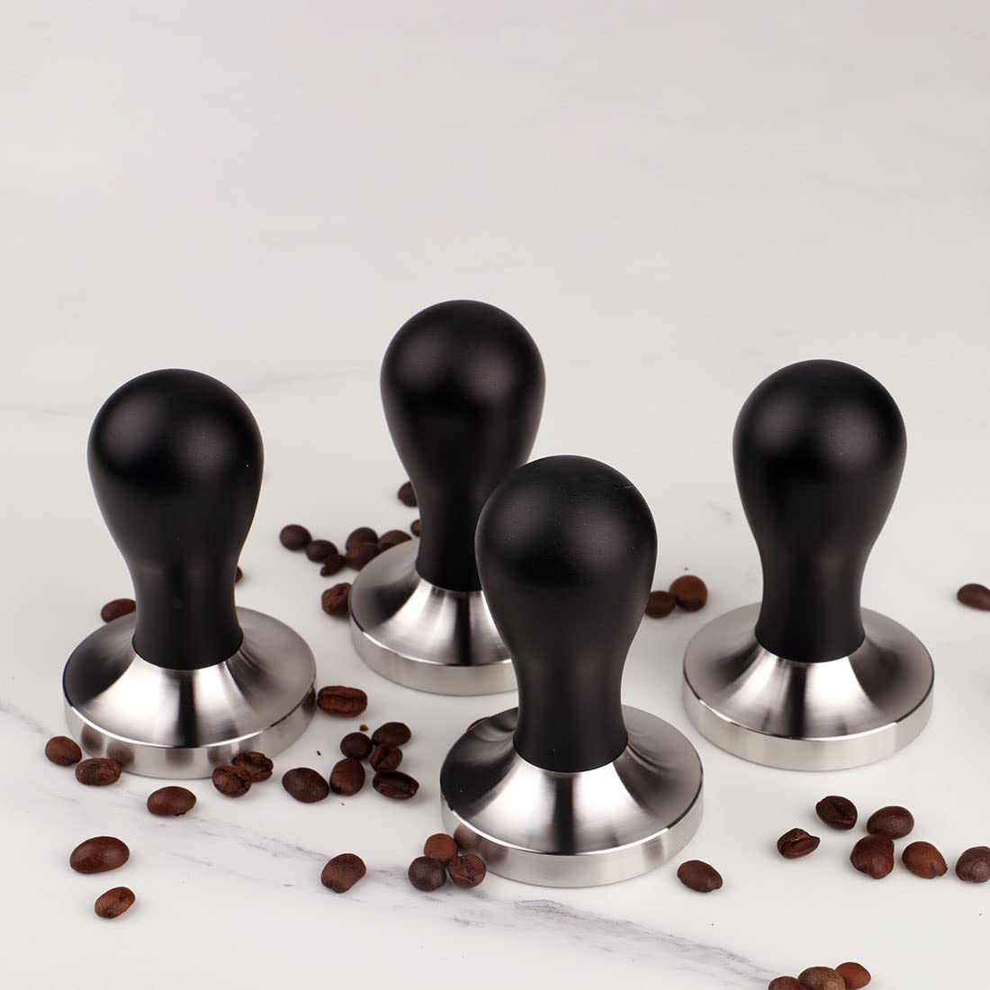omgogo tamper ergonomico en mano reduce fatiga durante el prensado