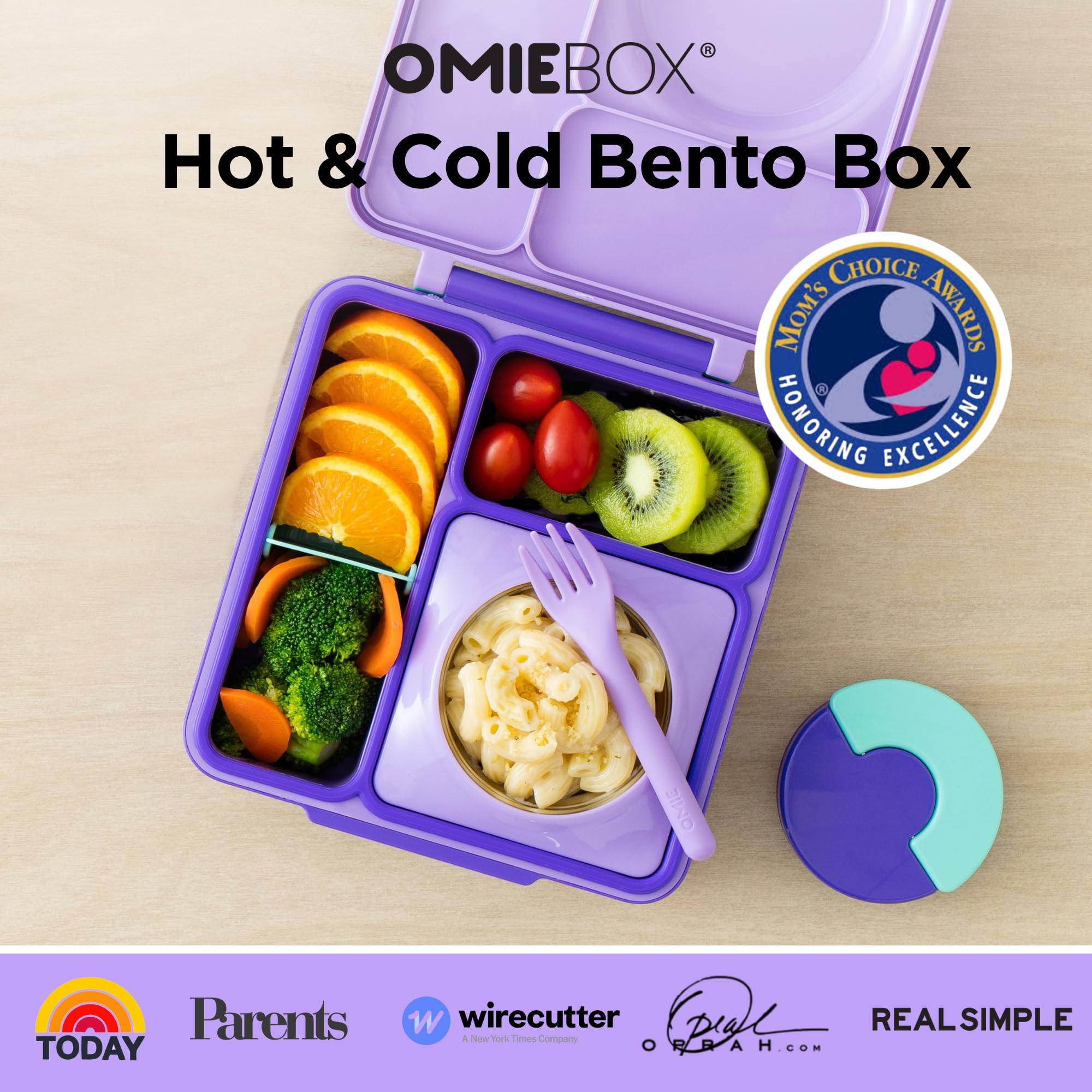 OmieBox con aislamiento térmico mantiene caliente el almuerzo durante la jornada.