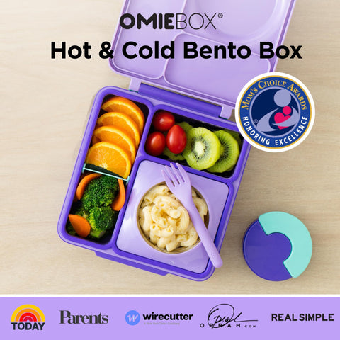 OmieBox con aislamiento térmico mantiene caliente el almuerzo durante la jornada.
