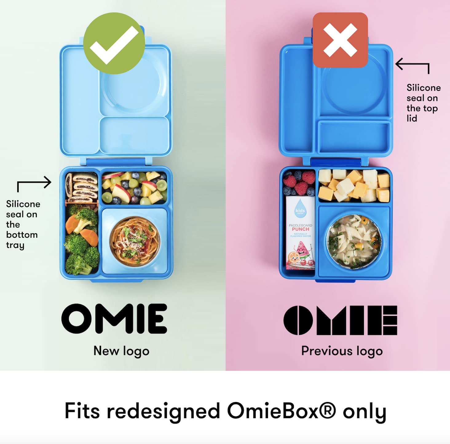 OmieBox: apta para lavavajillas y microondas, limpieza rápida para uso diario.