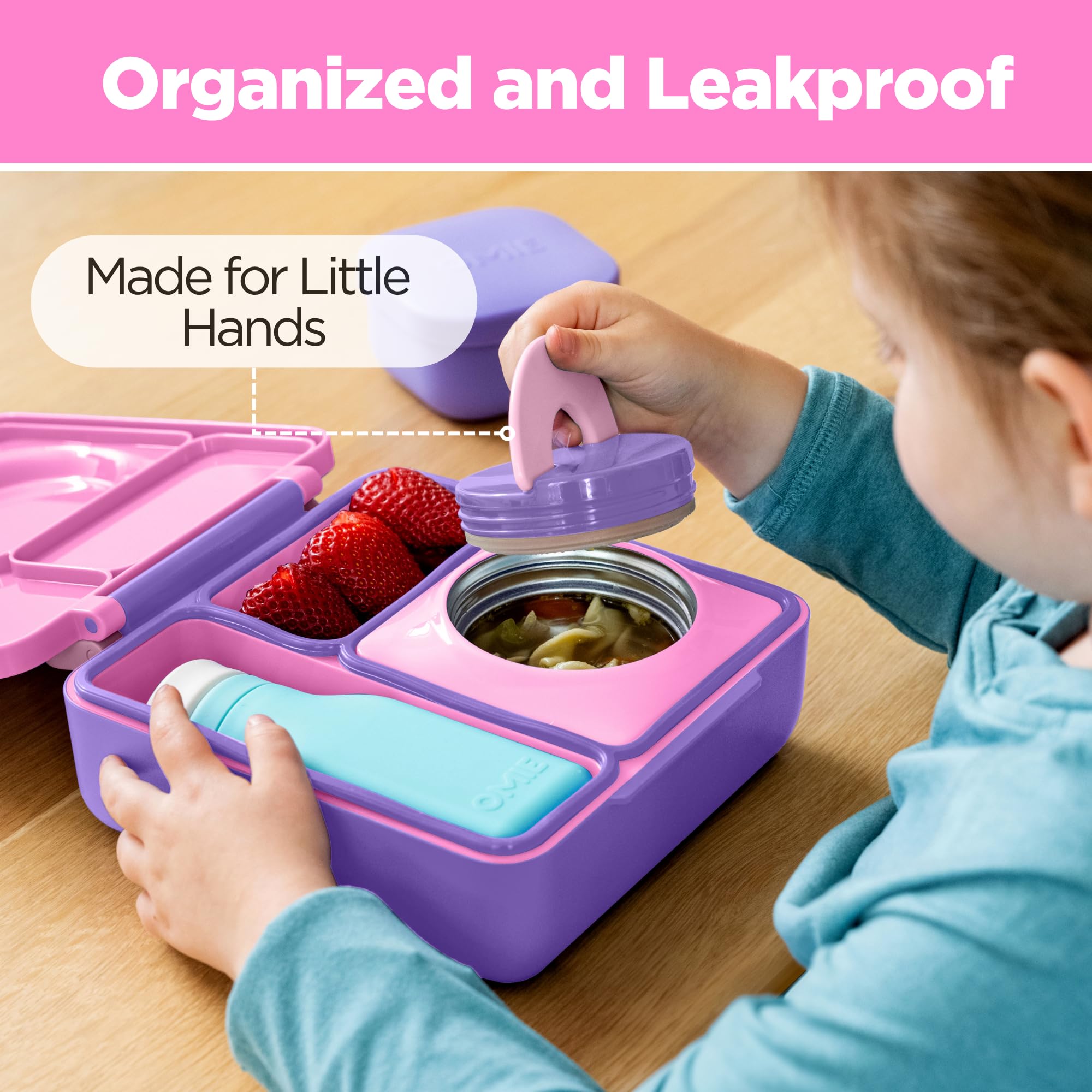 Materiales seguros y libres de BPA en OmieBox para tranquilidad de padres.