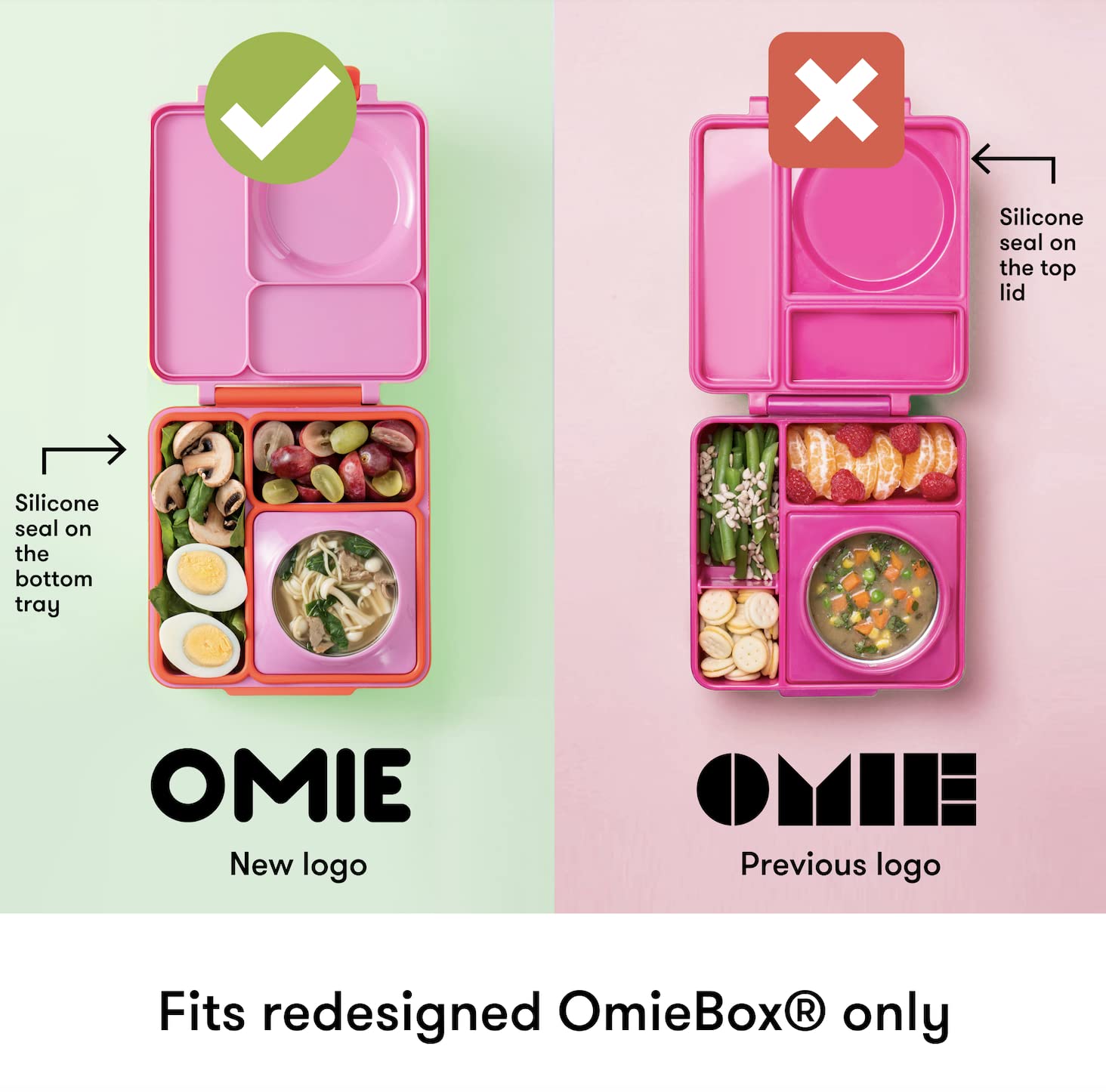 OmieBox Dips apto para lavavajillas y microondas, limpieza sencilla.