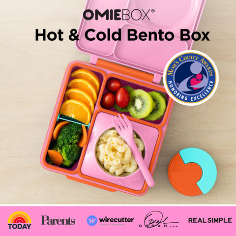 OmieBox lonchera aislada para comidas, mantiene temperatura estable durante el día.