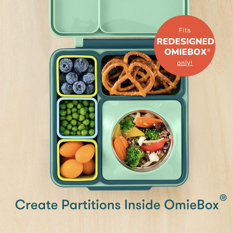 OmieBox: snack-portátiles con salsas, ideales para meriendas en movimiento y seguras.