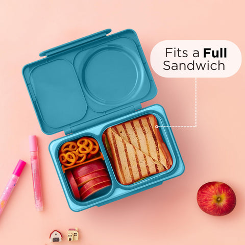 OmieBox UP, acero 304 sin BPA para durabilidad.