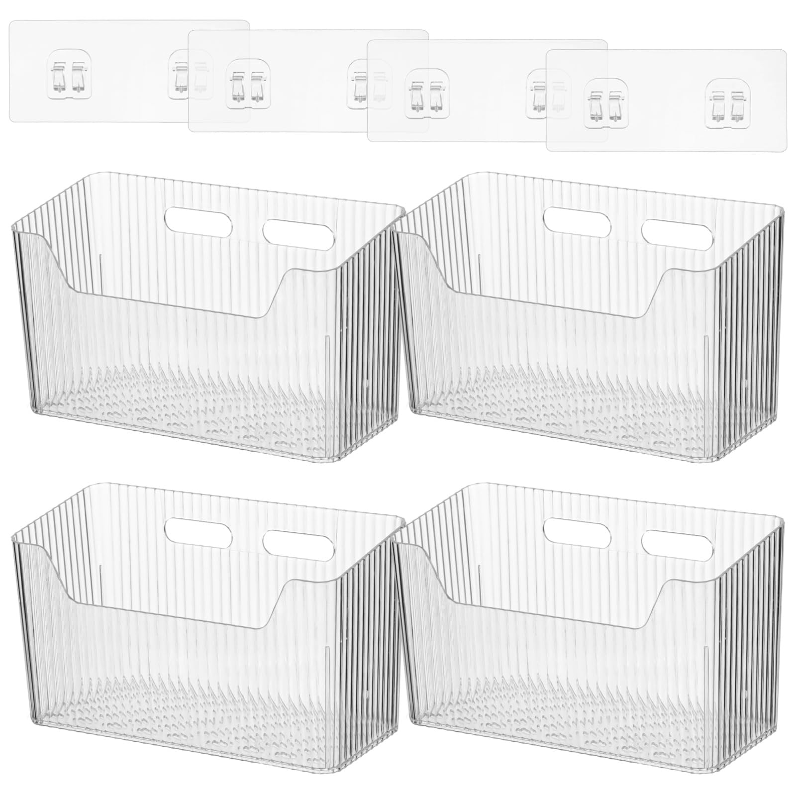 OMISTAR organizadores de pared, conjunto de 4, ahorro de espacio y acceso rápido.
