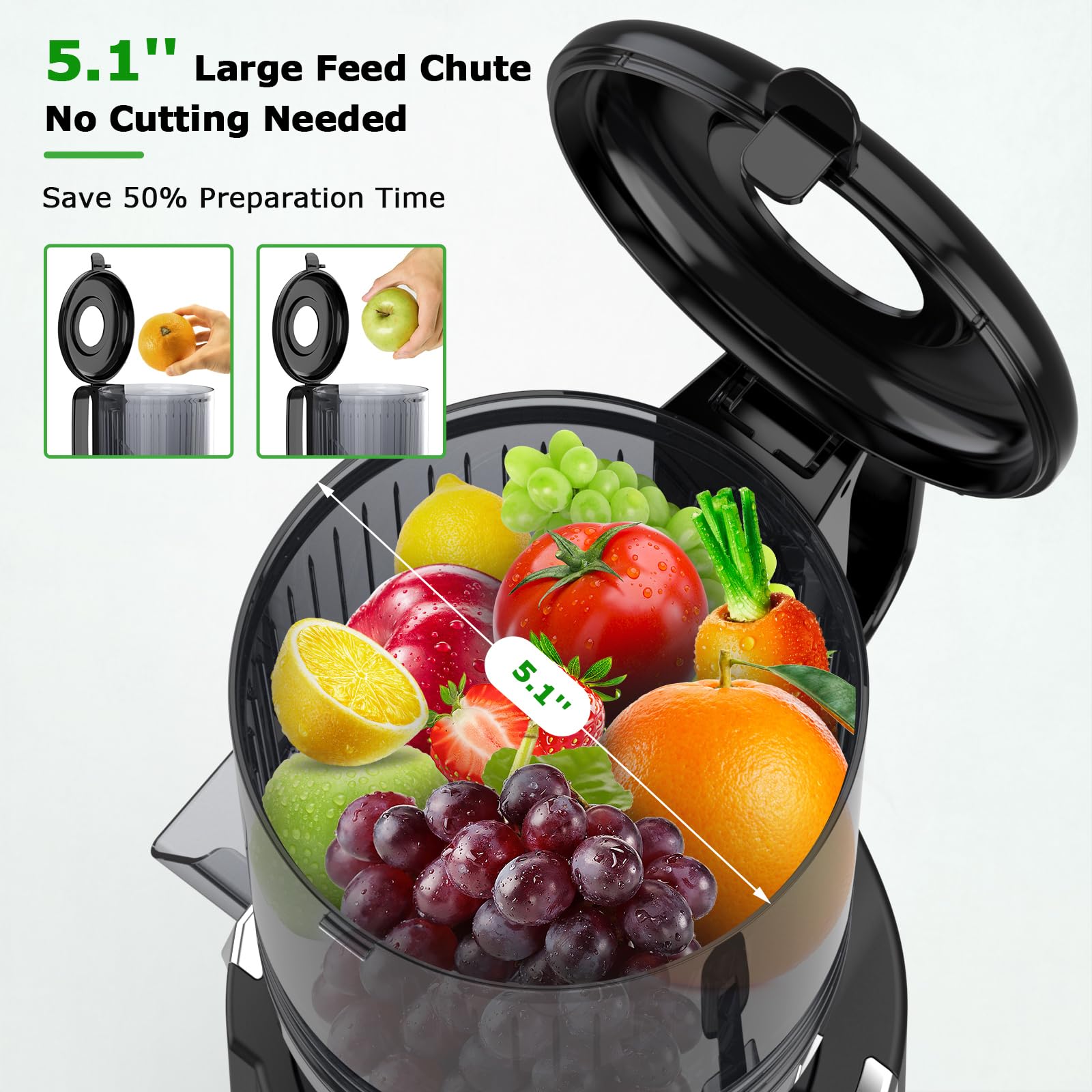 OMMO alto rendimiento de jugo que conserva nutrientes y sabor