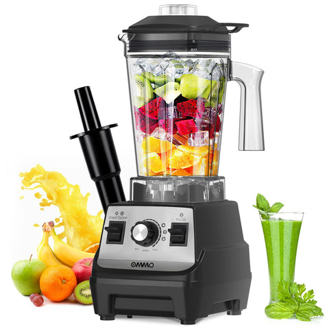 OMMO Batidora 1800W en acción, potencia para batidos densos y cremosos.