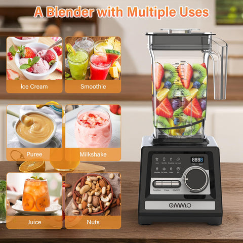 Licuadora OMMO Peak1800W materiales sin BPA para uso diario