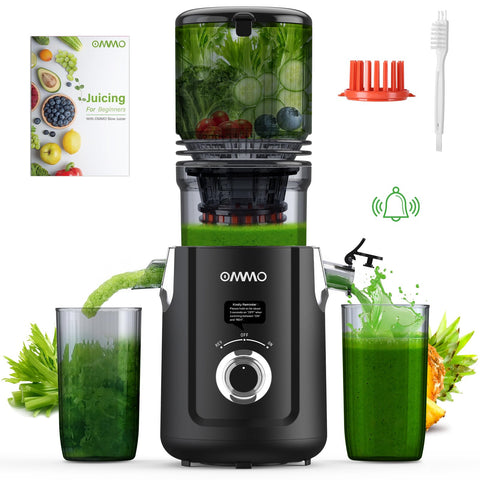 OMMO tubo de alimentación de 5.1 pulgadas para jugos con frutas enteras