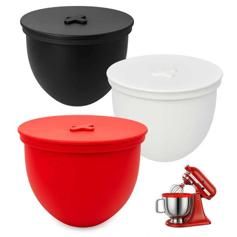 Omoiyari Premium 3-Set: forro de silicona 2 mm con ajuste perfecto para KitchenAid 5 Qt.