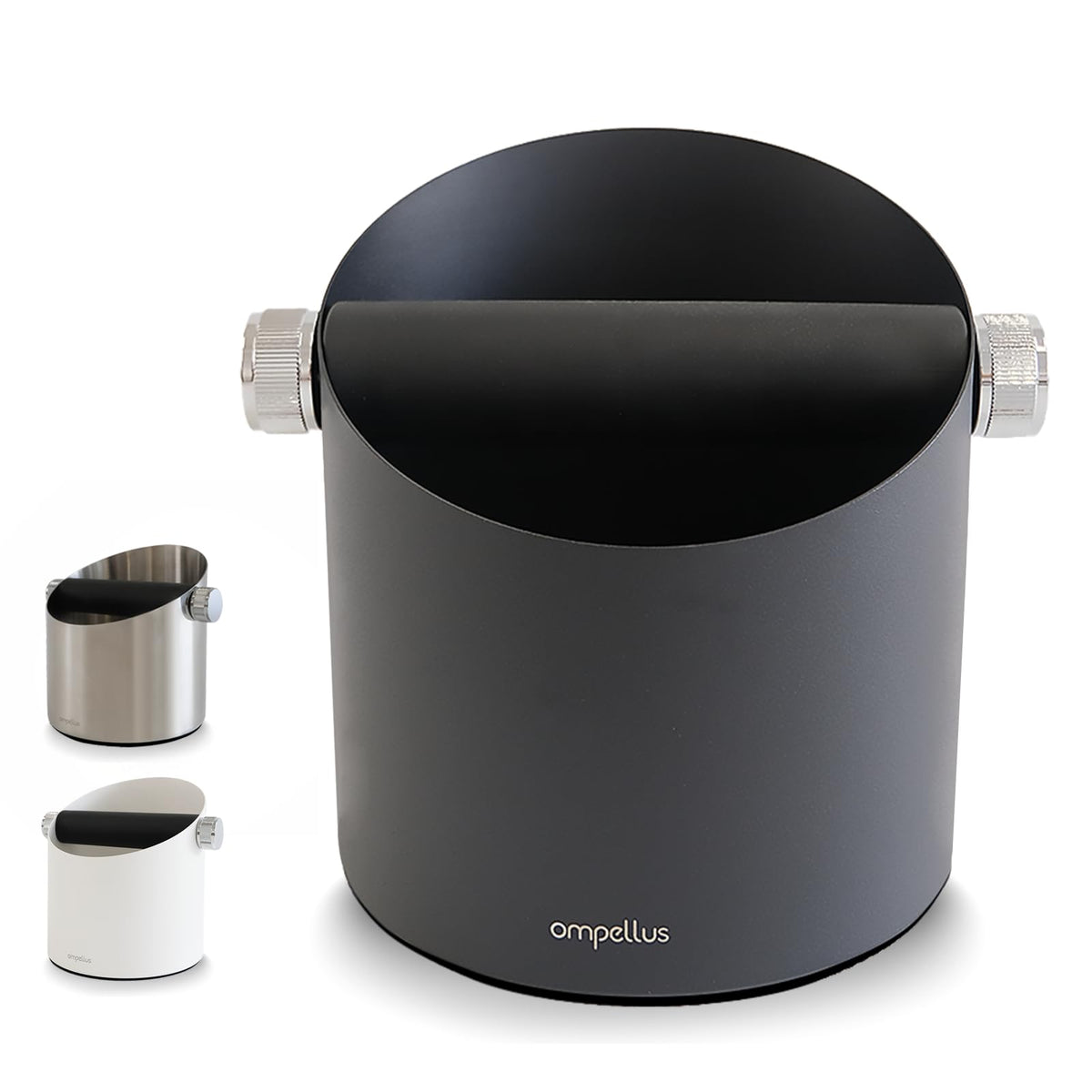 Ompellus caja de posos espresso con gran capacidad, ideal para sesiones largas.