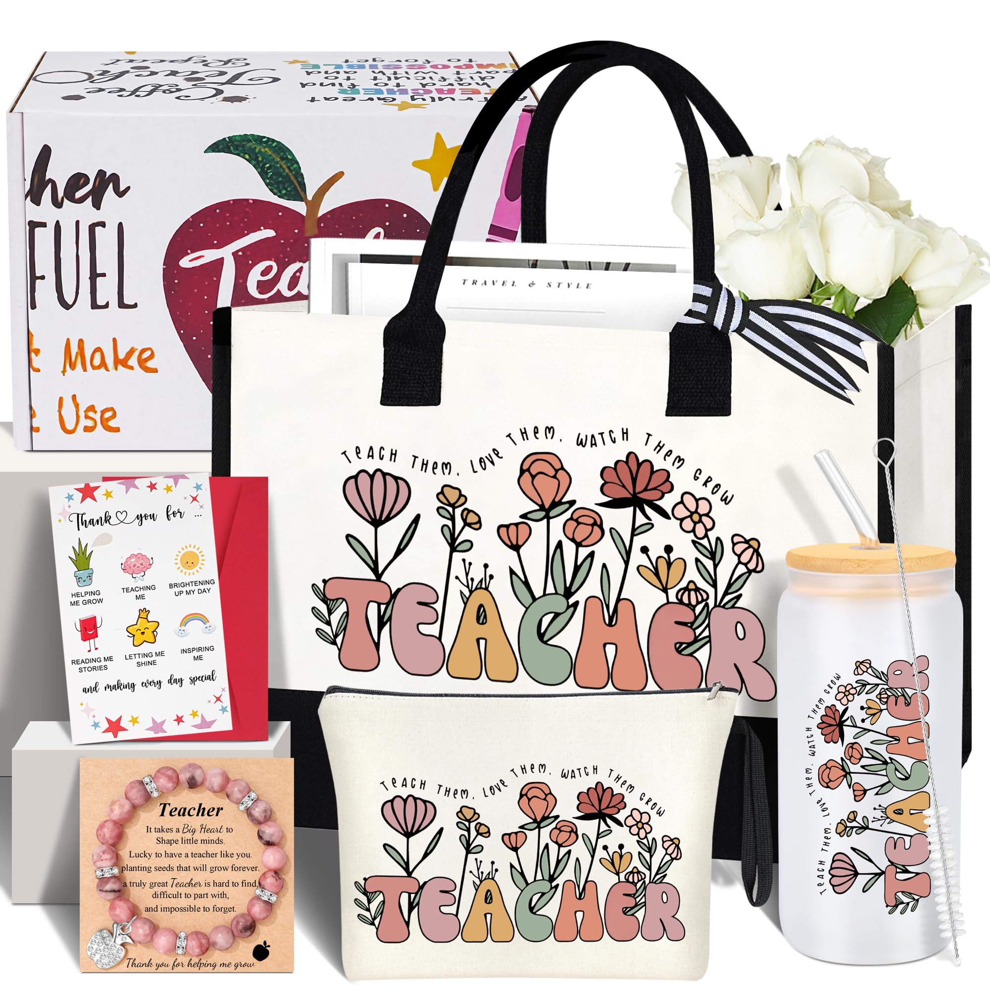 OMSEEN maestra, bolso de canvas, ideal para organizar útiles diarios