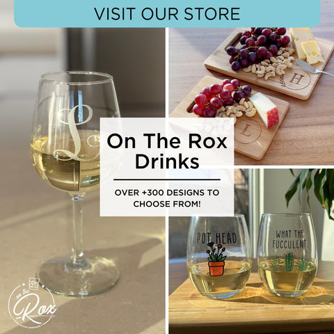 Copa de vino sin tallo de On The Rox Drinks para diversas ocasiones.