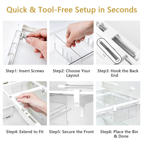 Caja plástica transparente de onaner con asa para ver y sacar rápido.