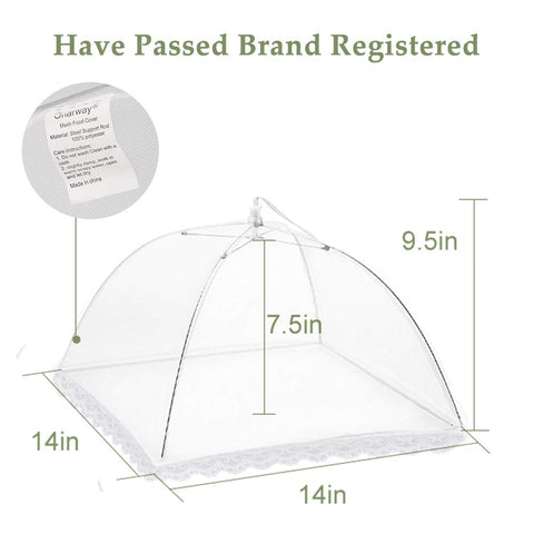 Onarway tres coberturas para alimentos exteriores, perfecta para picnics y barbacoas
