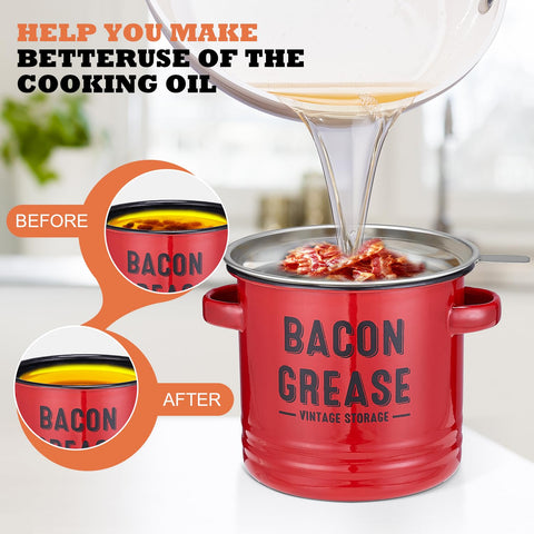 ONEARF diseño grande 46 oz, almacenamiento práctico de aceite